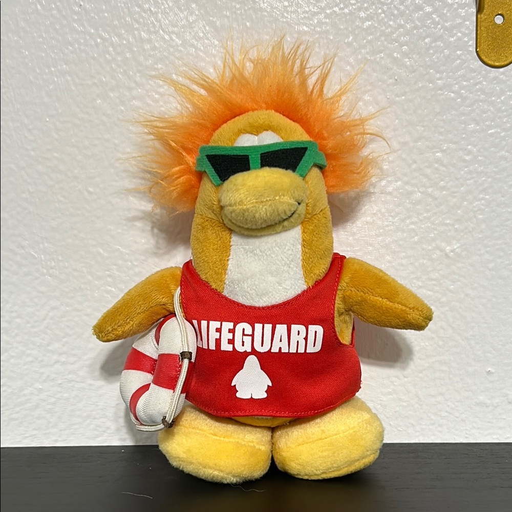 Club Penguin Lifeguard Penguin Plush